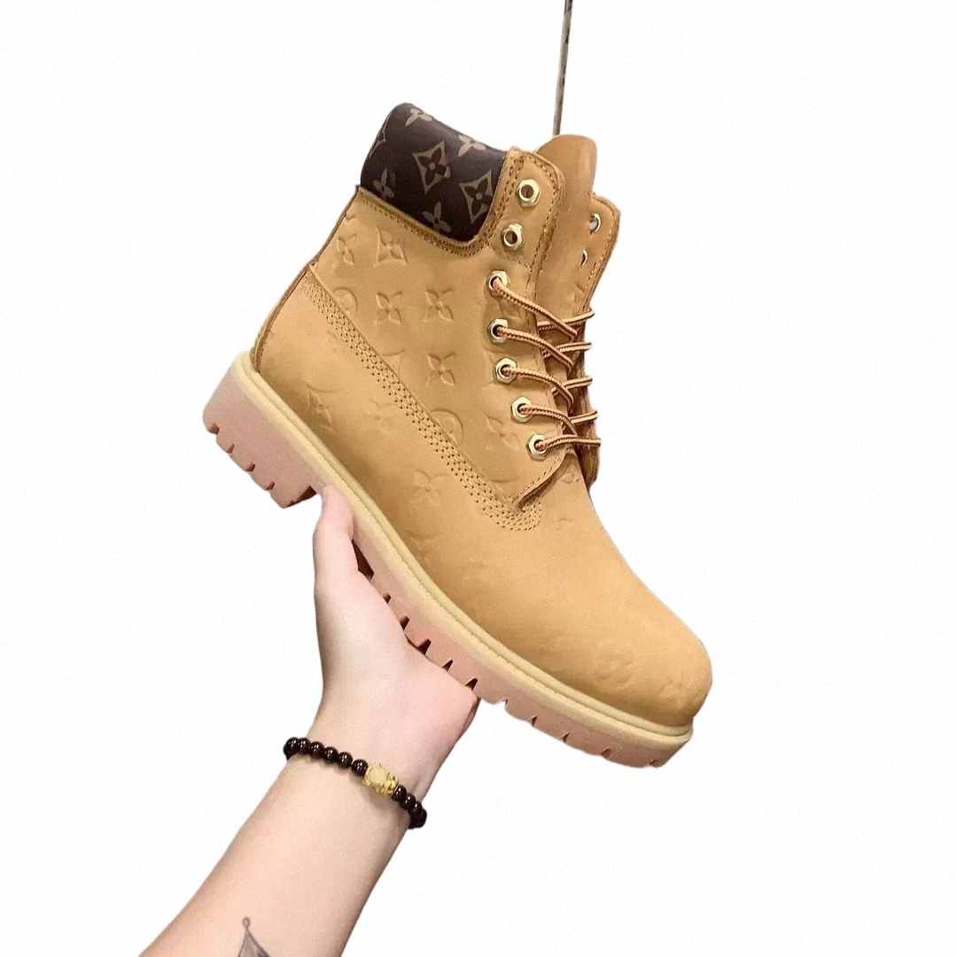 boot 2025Designer Designer luxury Tims Shoes Men Waterproof Ankle Classic Martin Shoe Cowboy Yellow Red Blue Black Pink Hiking Motorcycle Boots Eur 36 B5Eg#