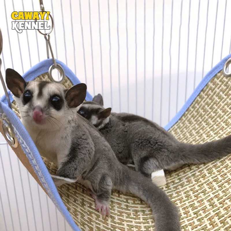 Pet Hammock For Squirrel Hamster Summer Cool Bed House Nest Sleeping Bag Rodent Cage Hanging Tree Bed Guinea Pig Pet Supplies M251206