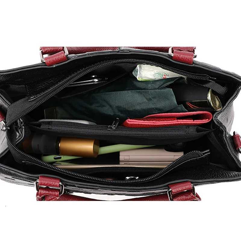 Fashion Letter Handle Bag Women PU Leather Shoulder Bag Large Capacity Handbag Designer Brands Crossbody Bag Lady Purse FemmeT251205