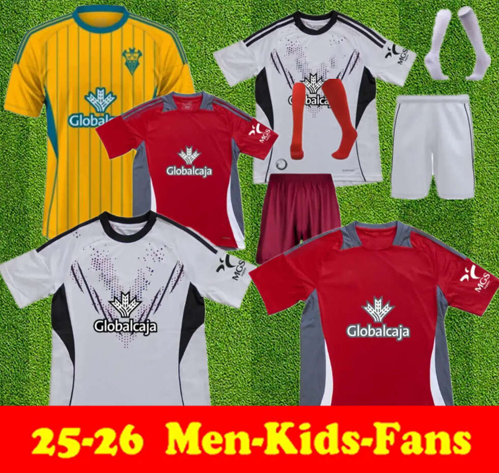 Fans 25 26 ALBACETE Balompie Soccer Jersey 2025 2026 Manu Fuster Jonathan Dubasin Fran Alvarez Flavien Boyomo Riki Rodriguez Football Shirt