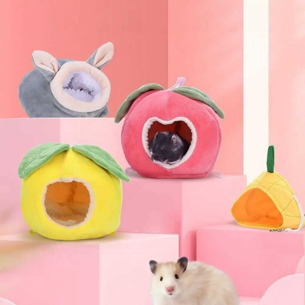 Cute Hamster Cotton House Soft Plush Sleeping Bag Small Animal Nest Guinea Pig Breathable Warm Rooms Hamster Accessories M251206