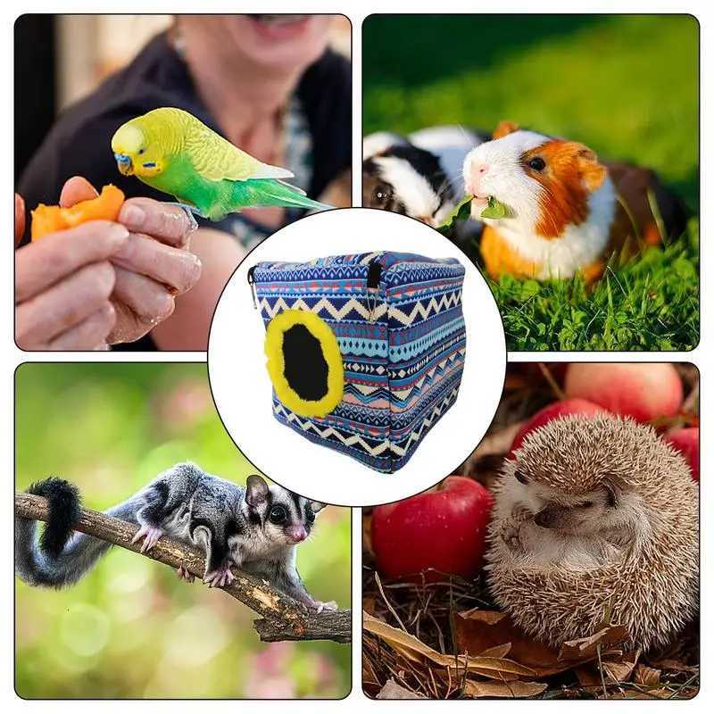 Squirrel Hammock For Cage Cotton Hammock Chinchilla Cube Sleeping Bed Cage Accessories Small Animal Hideaway Multifunctional M251206
