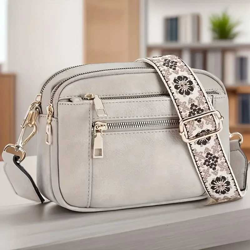Stylish Large Capacity PU Square Crossbody Bag Multi-Functional Casual Shoulder Bag for Womens Travel Shopping Styling OutfitsT251206