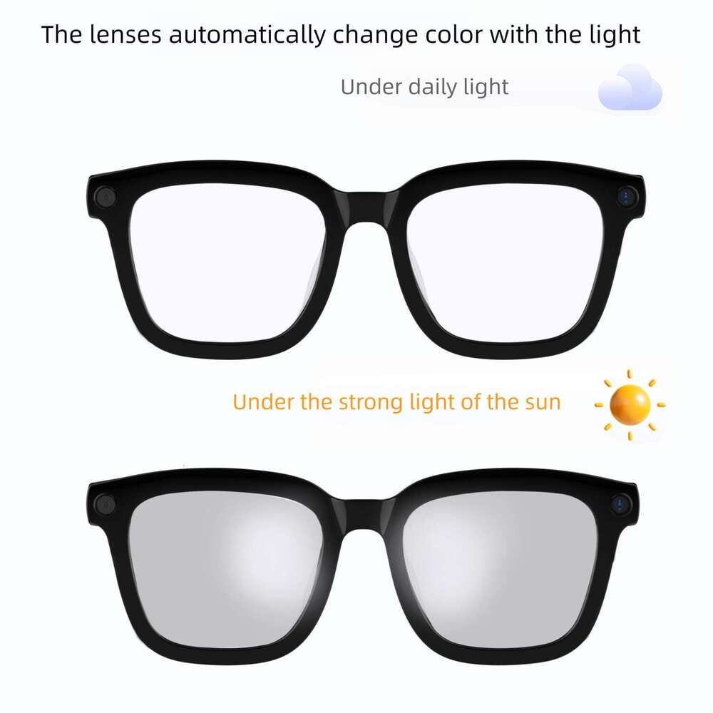 Famous Brand Famous Brand V Smart Glasses Million Camera Recording Video Photo Object Recognition AI Translation Heycyan
