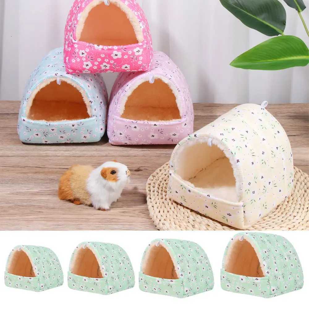 Winter Soft Hamster House Mini Animal Rabbit Squirrel Hammock Nest Guinea Pig Rat Mice Warm Sleeping Bed Pets Supplies M251206