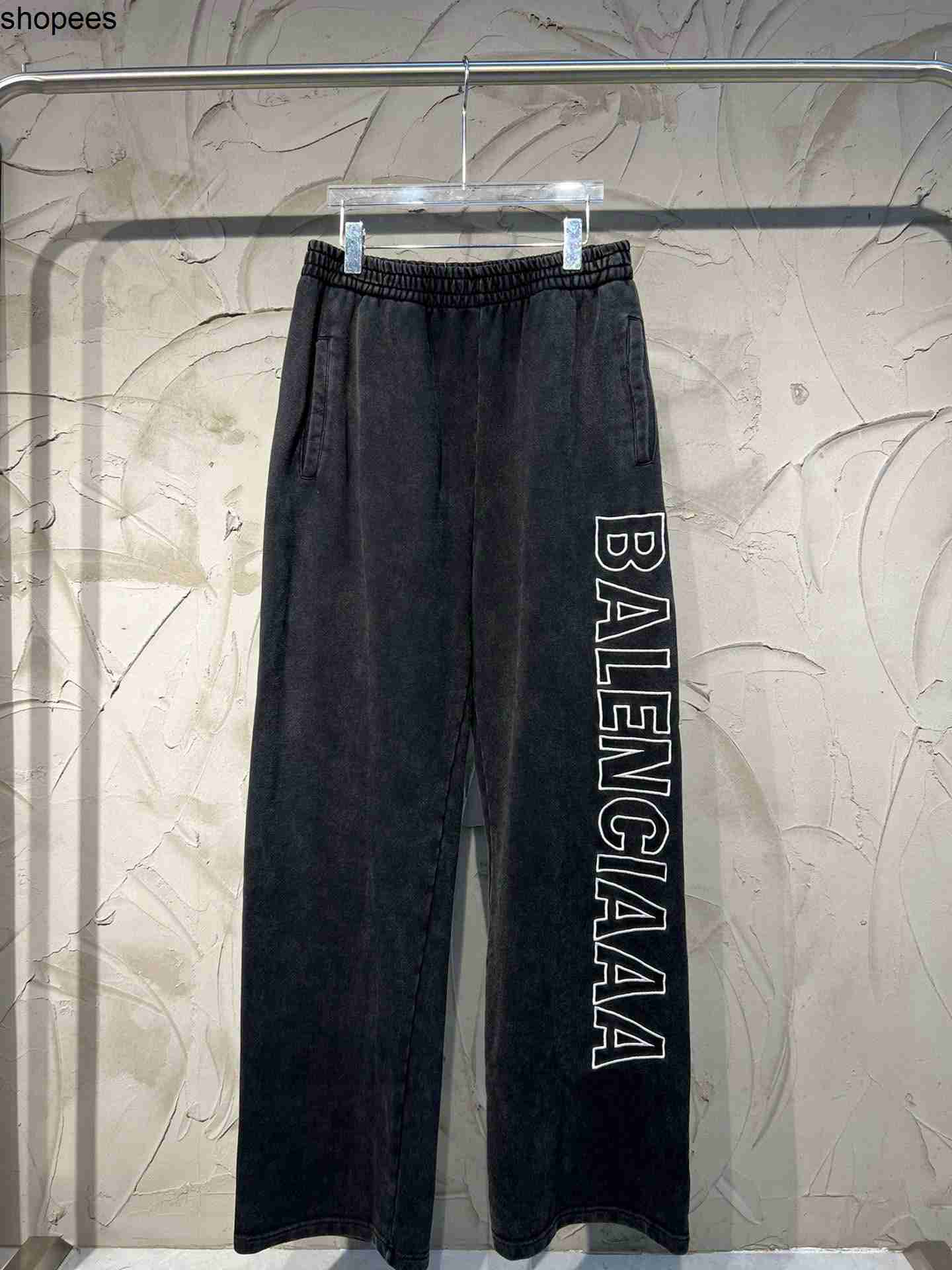 Mens Plus Size Pants Round neck embroidered and printed polar style summer wear with s balanciagas baleniagas balenciagaly balenciagahoodie balenciagashirt CVVD