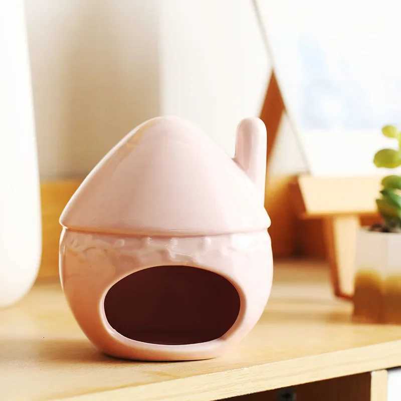 Ceramic Hamster House Summer Heat Dissipation Cooling Nest Golden Bear Sleeping House Hiding House Small House Landscaping House M251206