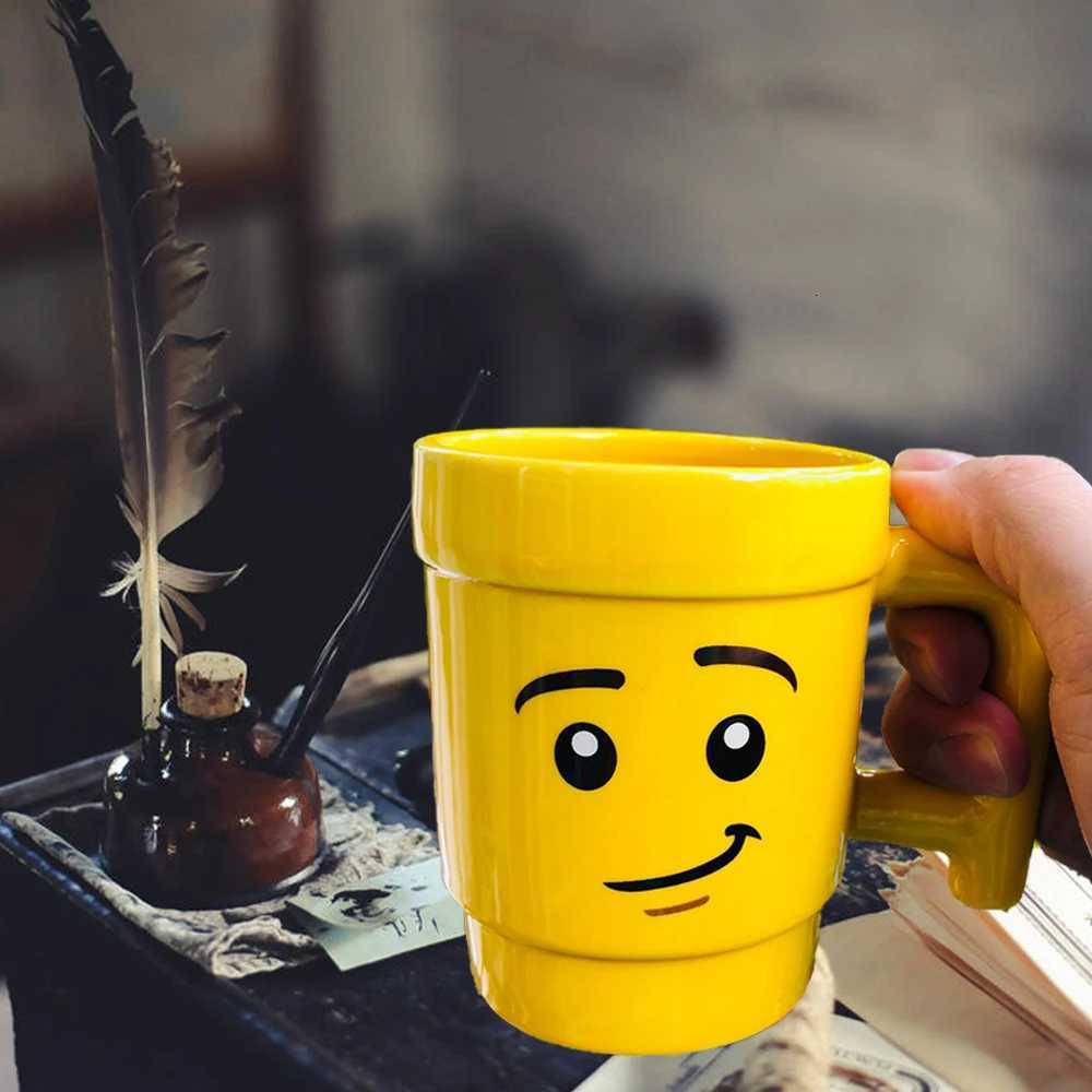 Cute Cartoon 250ML Mug Cups Ceramic Coffee Milk Tea Drinkware Impish Expression Pattern for Couple Friend Christmas gifts Travel M251206 - view 4