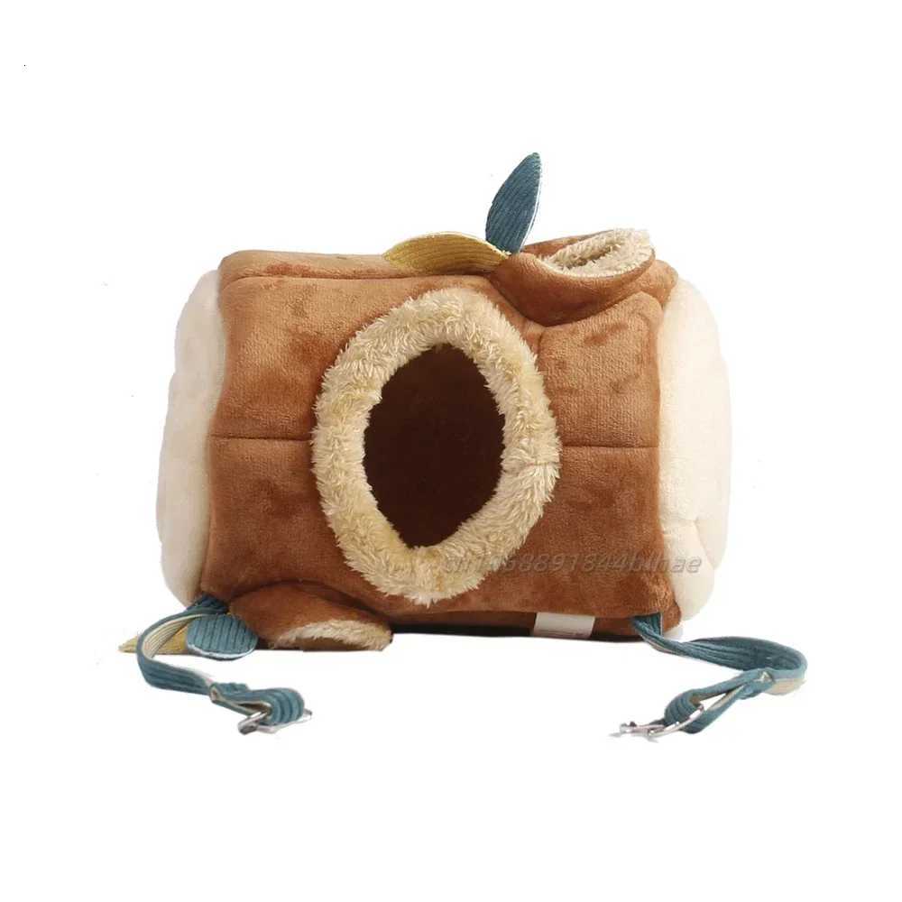 Tree Stump Shape Warm Hamster Hammock Winter Mole Tunnel Small Animal Hanging Bed Hamster Nest Pet Cage Household Supplies M251206