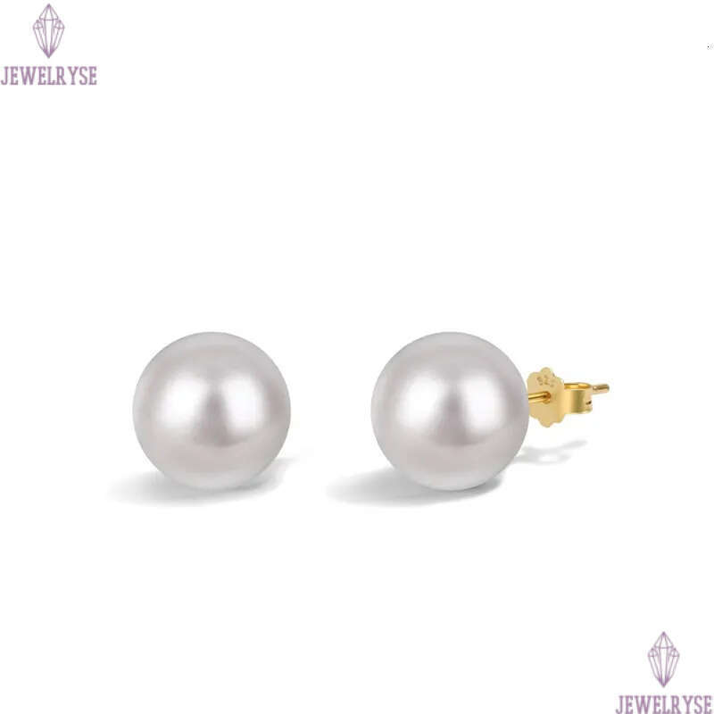 luxury natural pearl earring designer for woman 4mm 5mm 6mm s925 sterling silver white 14k gold fresh water womens gilrs back stud earrings jewelry fr