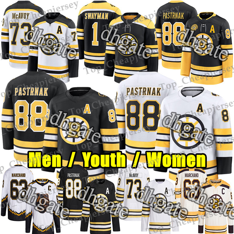 #88 David Pastrnak boston hockey jersey bruin jersey #1 Jeremy Swayman Charlie McAvoy Morgan Geekie Pavel Zacha Nikita Zadorov Gilmore Minten Hampus Lindholm jerseys