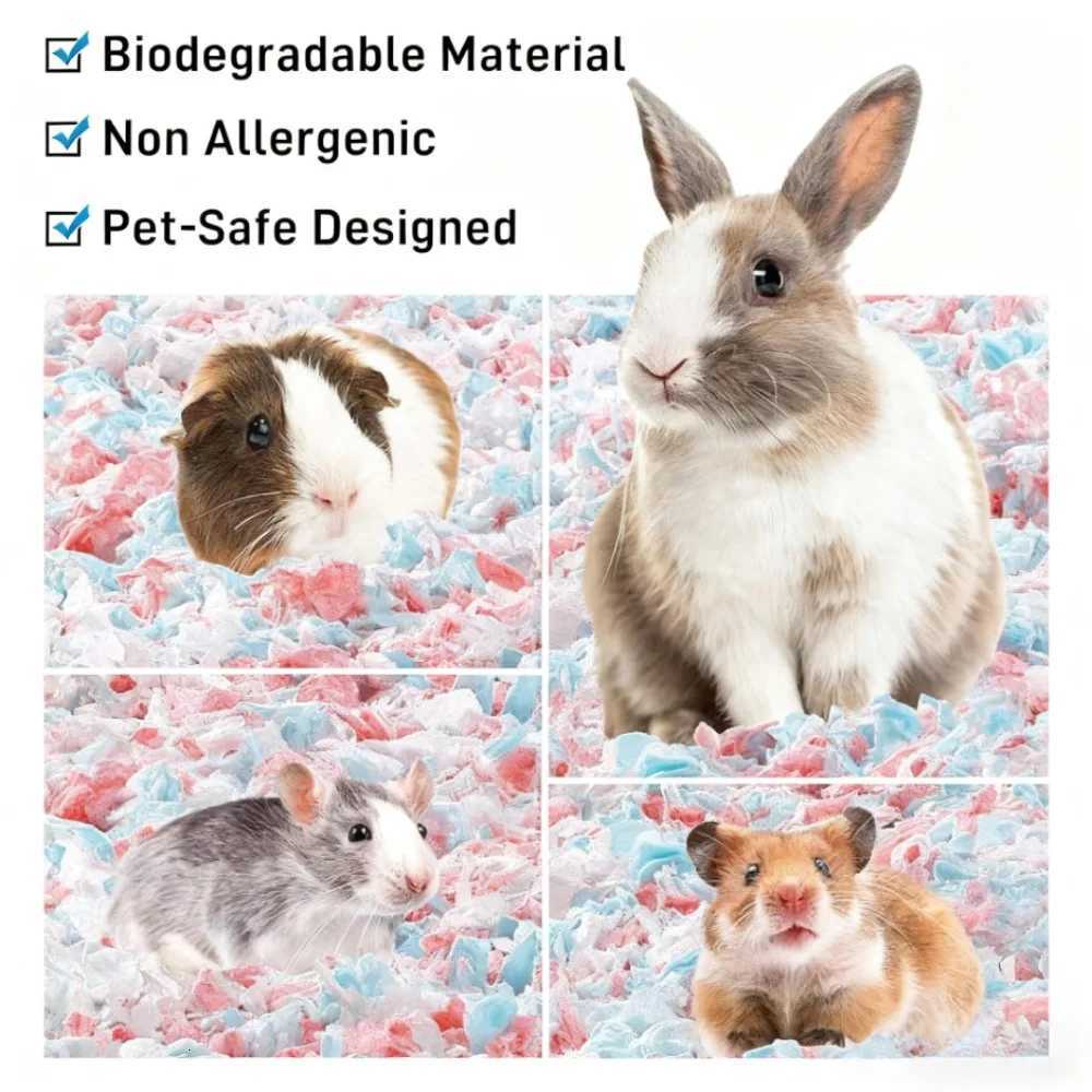 1pc 6L/159gal Dust-Free Paper Bedding - Odor Control Cozy Small Animal Bedding for Hamsters Guinea Pigs Rabbits More M251206