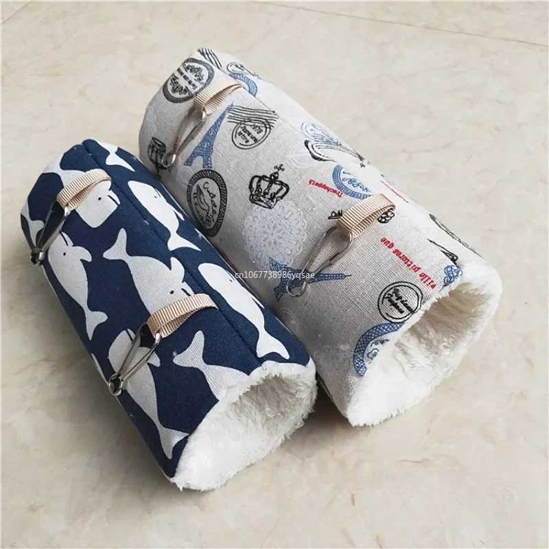 Hamster Cage Ferret Tunnel Hammock for Rat Warm Hamster Tube Toys Hanging Bed Cage for Hamster Rabbit Guinea Pig Small Animals M251206