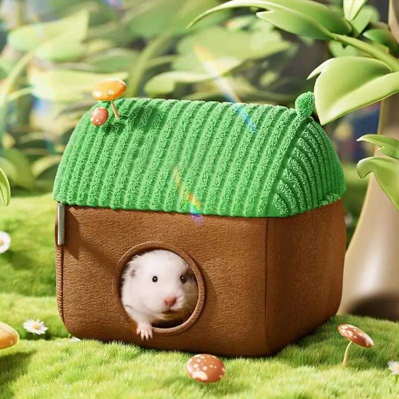 Hammock Warm Bed Small Animal Tube Cage House Small Animal Tube Cage House Hamster Warm Bed Guinea Tunnel House Double Sided M251206