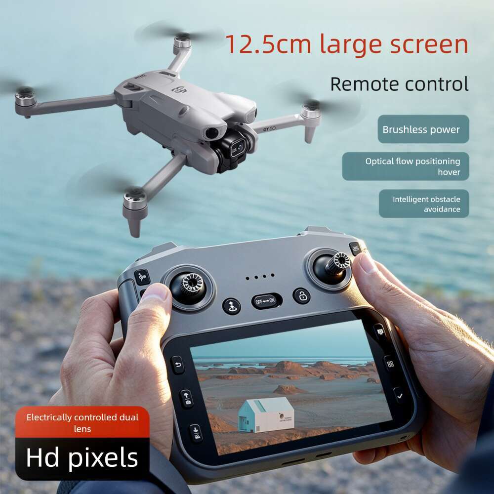 Famous Brand Famous Brand Cross Border GT Remote Control With Screen HD Aerial Photography Brushless Obstacle Avoidance Quadcopter Toy Aircraft Drone