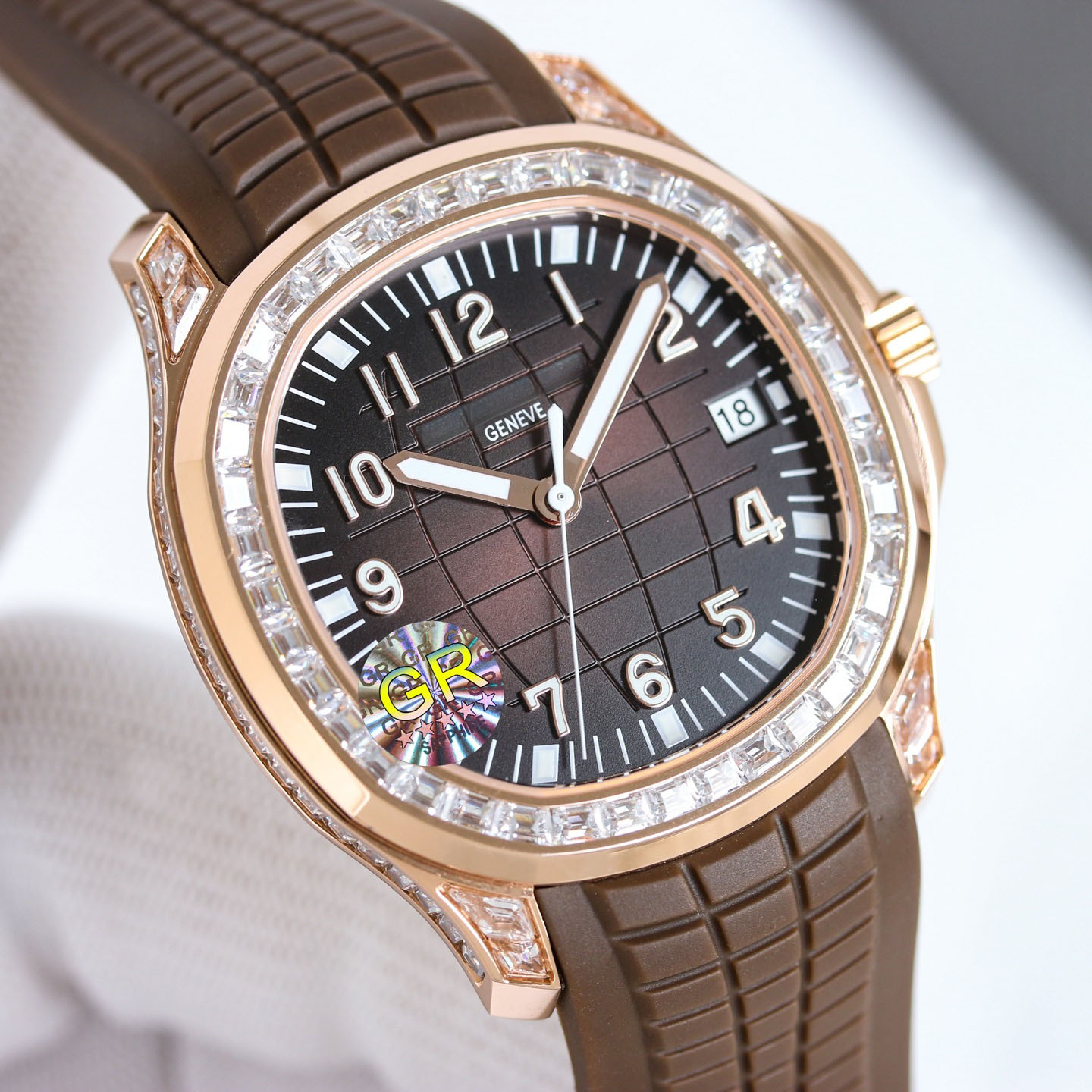 Aquanaut Reference 5167/300G Mens Watch 18k White Gold and Baguette Diamond-Set Cal.324 Automatic Luxury Wathches Date Sapphire Crystal luminous Waterproof