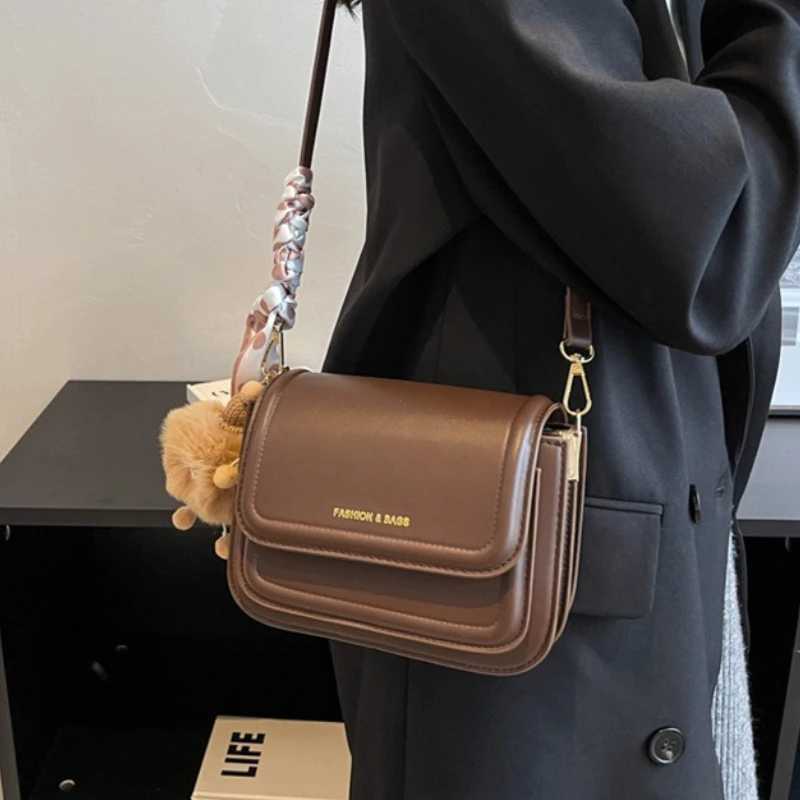 PU Leather Shoulder Bag for Women Fashion Underarm Crossbody Bags Small Square Satchel Handbag Luxury Designer Crossbody BagsT251205