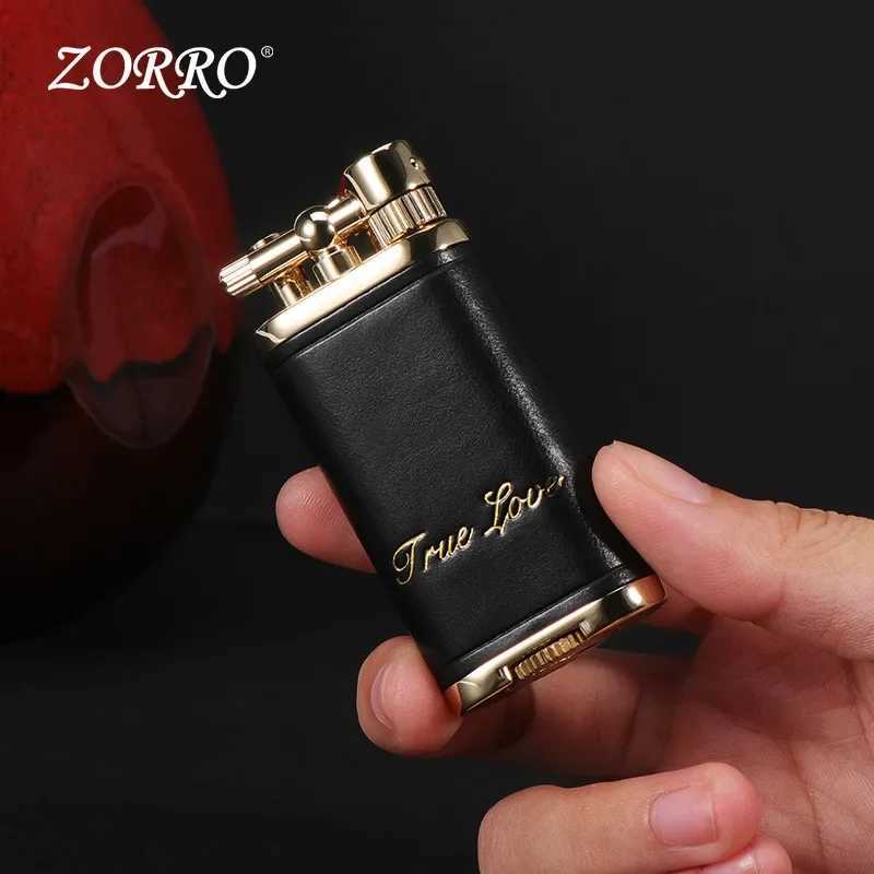 Handmade Leather ce on Lighter Old-fashio Retro Lifting Arm Lighter High-end Gift for Boys and Girls H251206