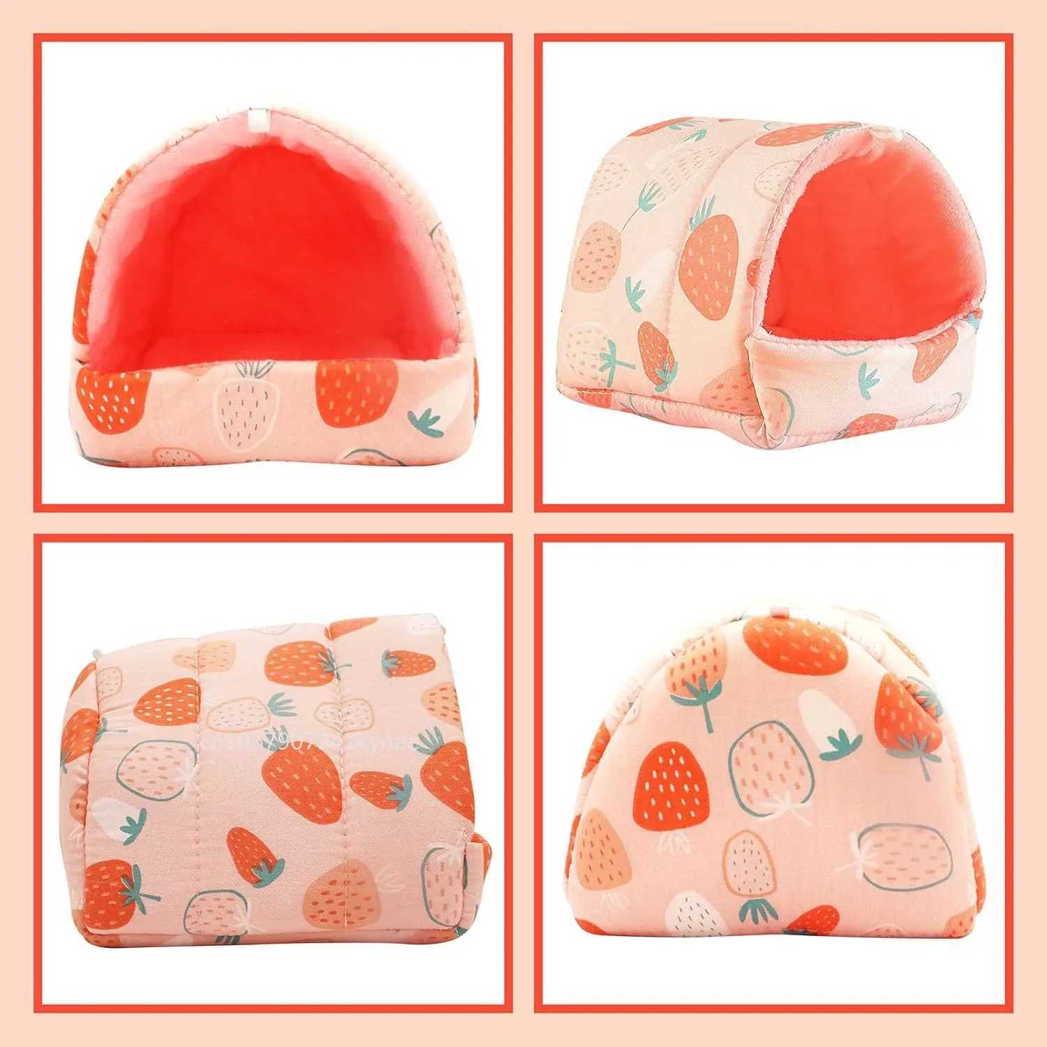 Hamster Bed Guinea Pig Hideout Hamster House Cave Accessories Cozy Hide-Out for Hedgehog Ferret Chinchilla Small Animals Cage M251206