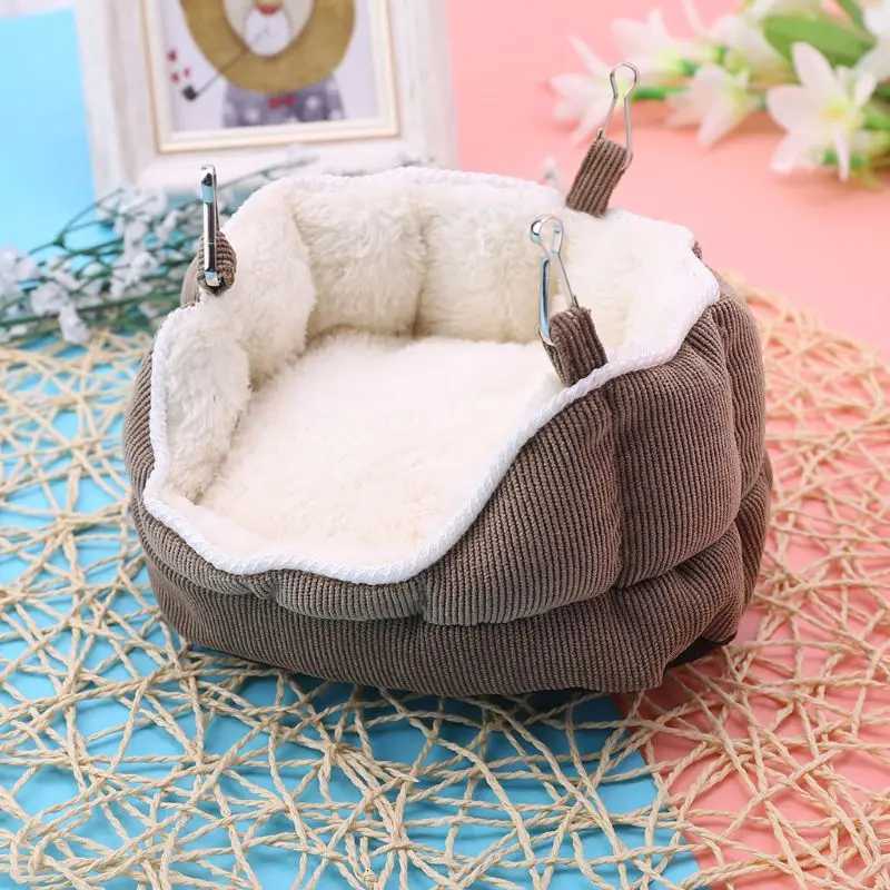 Cute Hamster Cage Bed Warm Soft Hanging Put Hammock Small Pet Hanging Sofa Bed for rat Ferret Pig Squirrel M251206