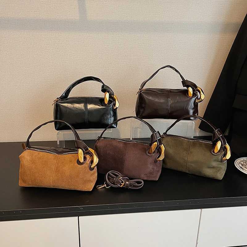 2025 Winter New Vintage Matte Boston Pillow Bag Niche Design Versatile Shoulder Crossbody Bag for Women 6022TLHT251205