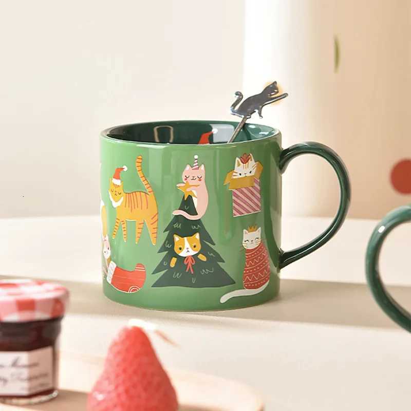 Christmas Cats Ceramics Mugs Coffee Mug Milk Tea Office Cups Drinkware the Best Birthday Gift M251206 - view 6