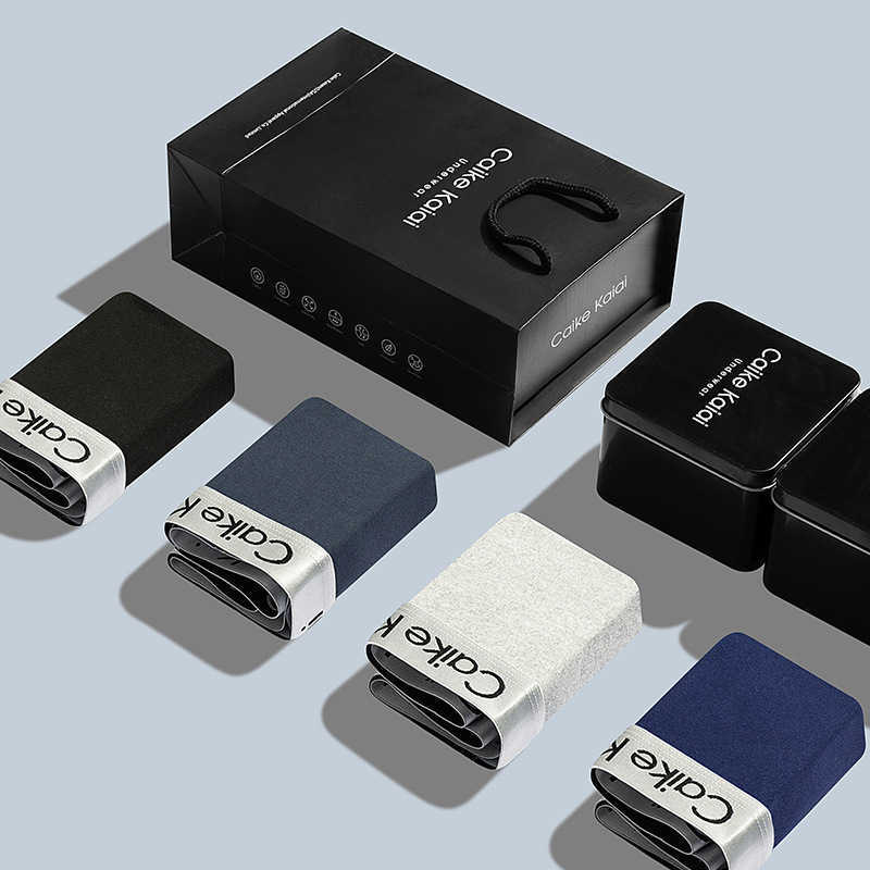 Men's flat-crotch briefs, youth flat-crotch pants, large-sized breathable four-cornered pants, men's comfortable underwear X251206