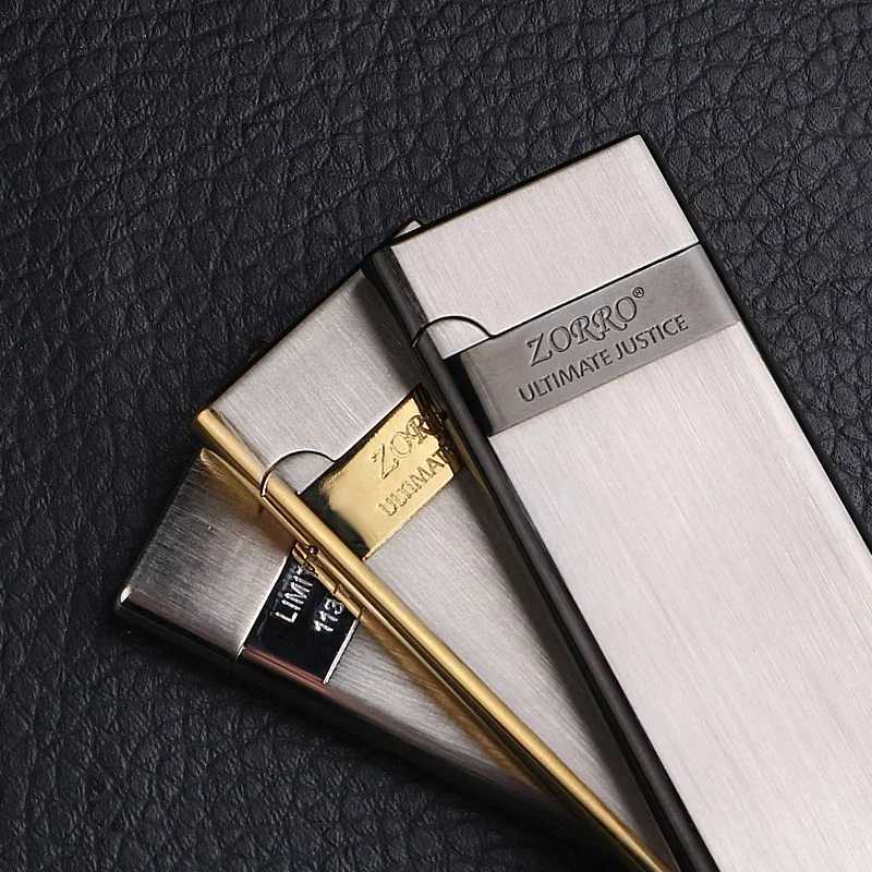 2026 New 636 Metal tra-thin Iatable Grinding Wheel Lighter Mens Gadgets Cigarette Accessories Igniter Gift Wholes H251206