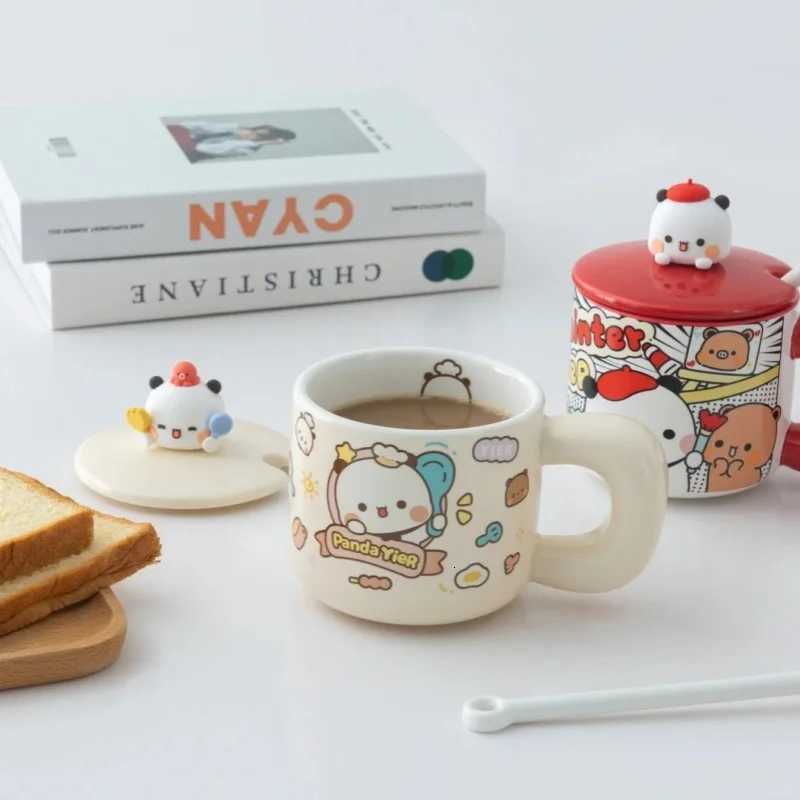 Limited Edition Cute Lesser Panda Yier Bubu Breakfast Cup Oat Cup Creative Ceramic Cup Mark Cup Birthday Gift M251206 - view 4