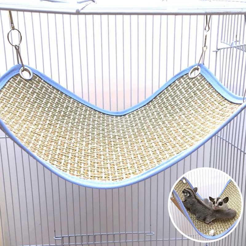 Pet Hammock For Rats Summer Cool Bed For Hamster House Nest Sleeping Bag Rodent Cage Hanging Tree Bed Small Animals Supplies M251206