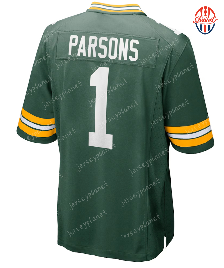 Football Jersey 1 PARSONS Love Custom Football Jersey Willis Brooks Jacobs Doubs Heath Melton Jerseys Any Name Number fans for men women youth