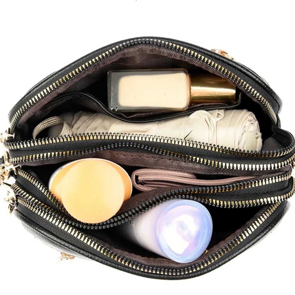 Genuine 3 Layers Luxury Designer Purses and Handbags Women Bag High Quality Leather Shoulder Sac Bags for Women 2024Sac A MainT251205