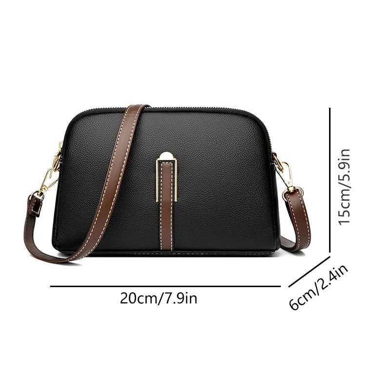Womens Shoulder Bag PU Handbag Designer Cowhide Flap Bag Luxury Womens Messenger Bags Crossbody Bags for WomenT251205