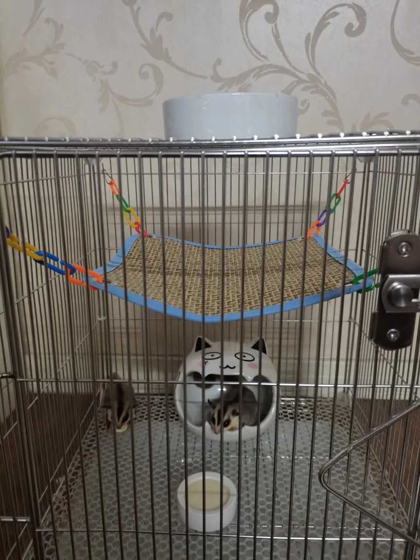 Pet Hammock For Rats Summer Cool Bed For Hamster House Nest Sleeping Bag Rodent Cage Hanging Tree Bed Small Animals Supplies M251206