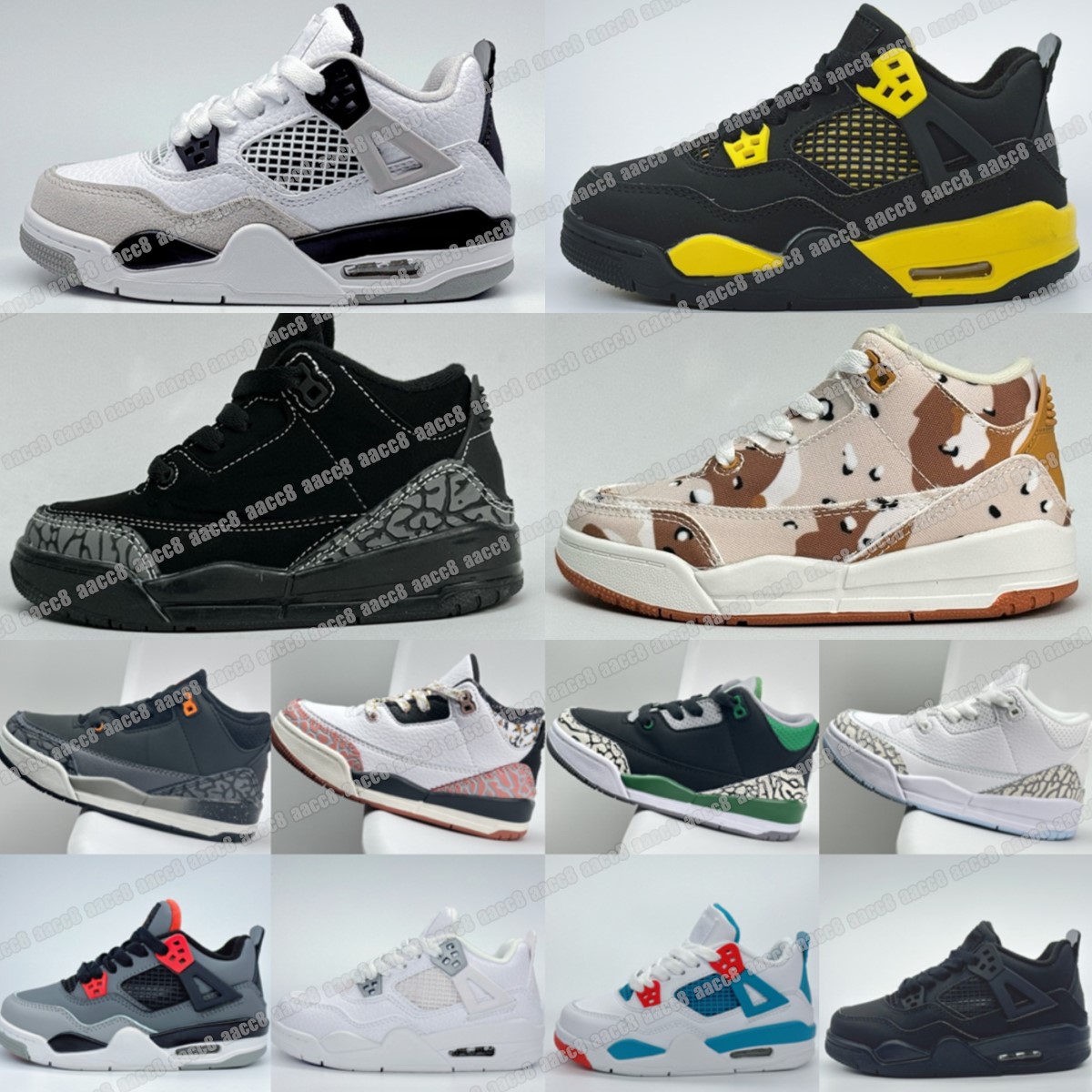 kids shoes Jumpman 3s boys shoe high Wizards Palomino basketball Racer Blue boys Fire Red sneaker Dark Iris toddlers on Mars size 25-35