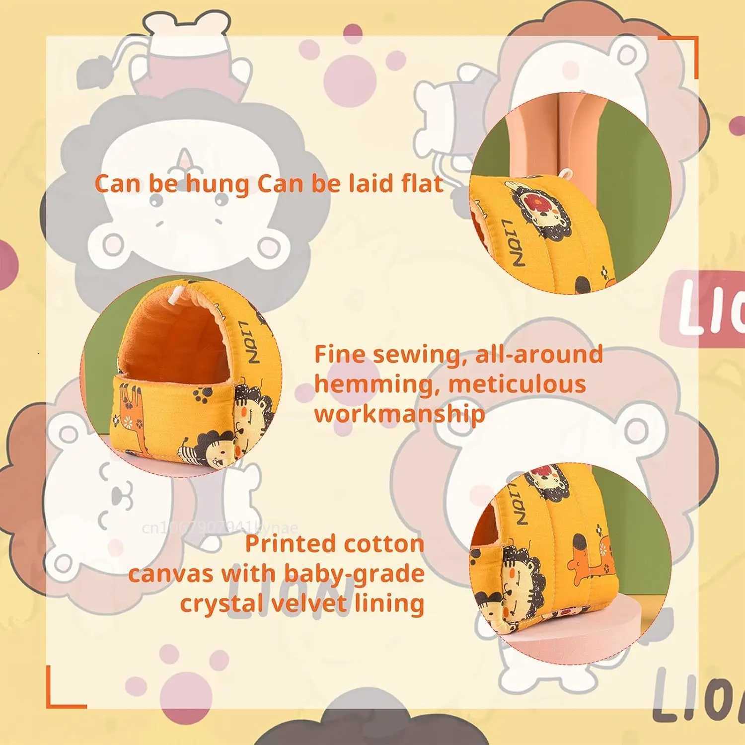 Hamster Bed Guinea Pig Hideout Hamster House Cave Accessories Cozy Hide-Out for Hedgehog Ferret Chinchilla Small Animals Cage M251206