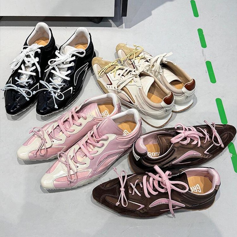 Fashionable minimalist pointed sports shoes versatile with increased height shock absorption inside sneakers free shipping