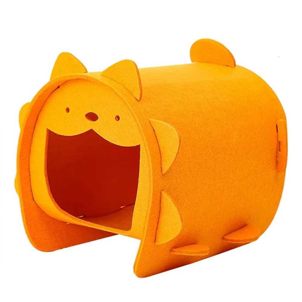 Cute Felt Pet Tunnel Toys Carrot Stump shape Comfortable Rabbit Squirrel Bed House Washable Hamster Nest Pet Supplies M251206