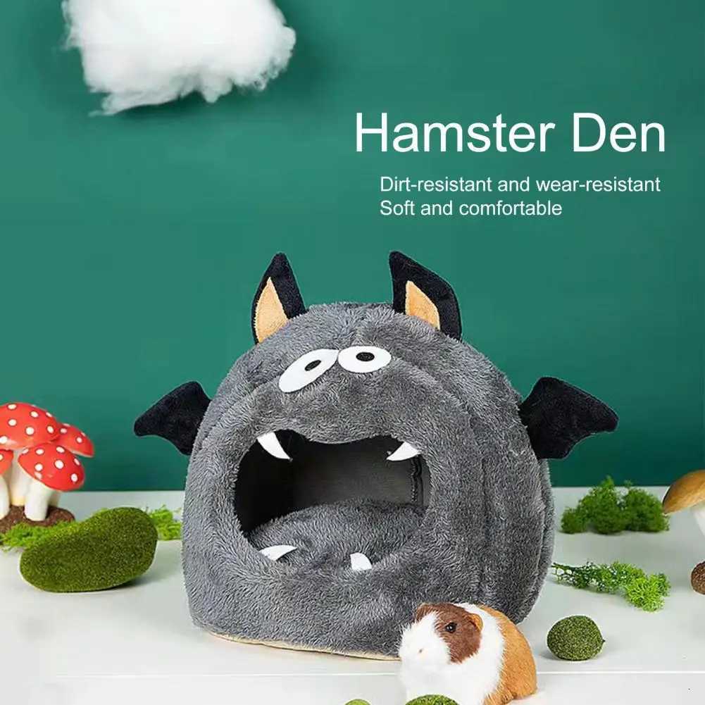 Halloween Hamster Den Premium Bat Shape Small Pet Kennel Universal Fluffy Cartoon House for Autumn M251206