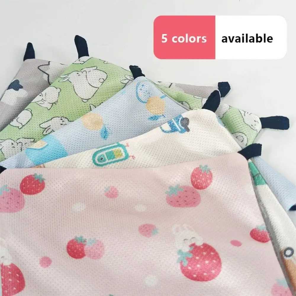 Lovely Double-sided Guinea Pig Hammock Ice Silk Breathable Hamster Hammock 4 Hanging Small Pet Supplies M251206