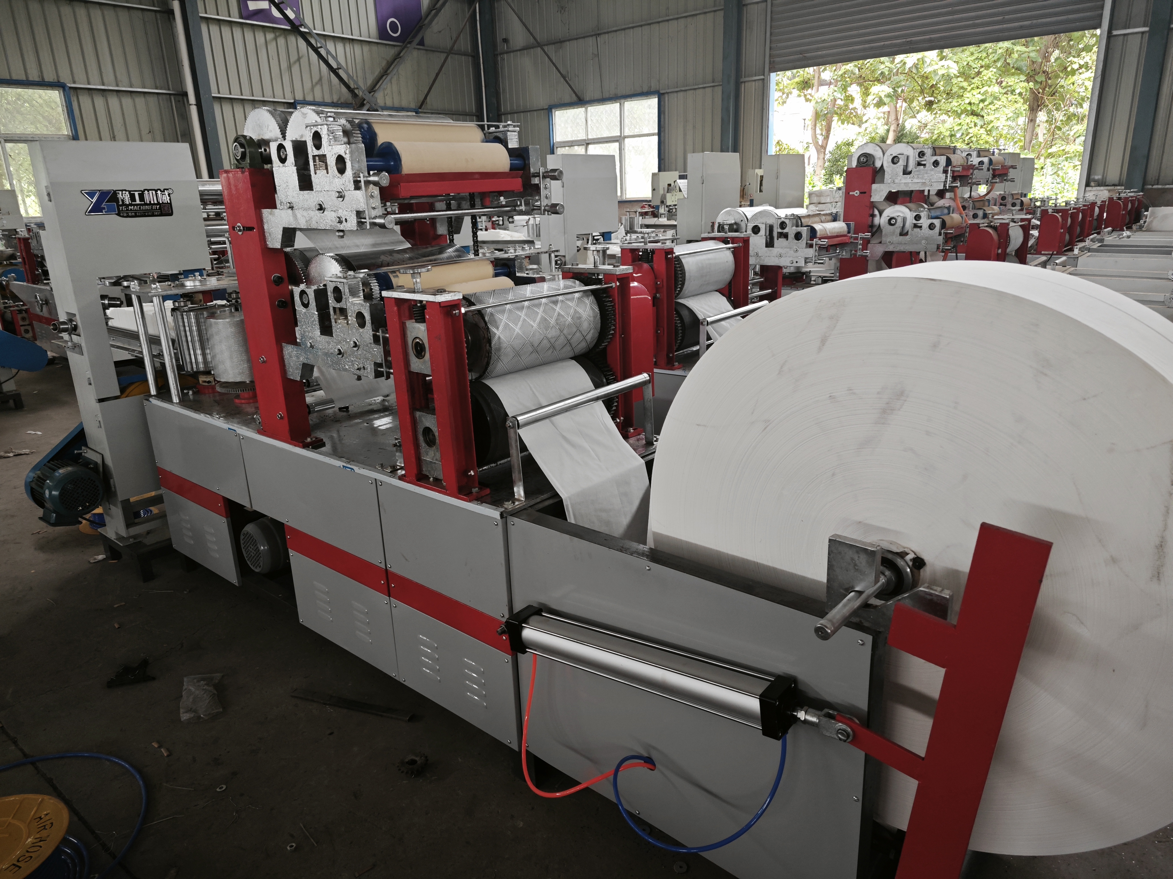 Industrial-Grade Napkin Paper Machine with Advanced Tissue Forming and Embossing Technology