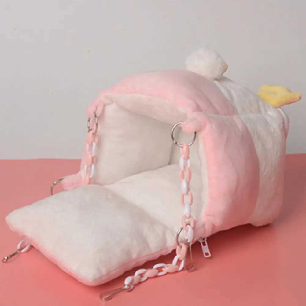 1Pc Comfy Pet Hanging Bed Small Space Durable Hamster Hanging Nest Hammock Soft Cartoon-shaped Guinea Pig Nest for Small Pets M251206