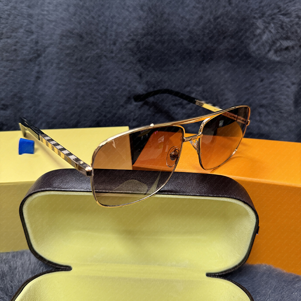 High Vacation Brand Designer Sunglasses Men classic attitude 0259 Metal square frame Womens Men's Glasses for Women UV400 sunglasses