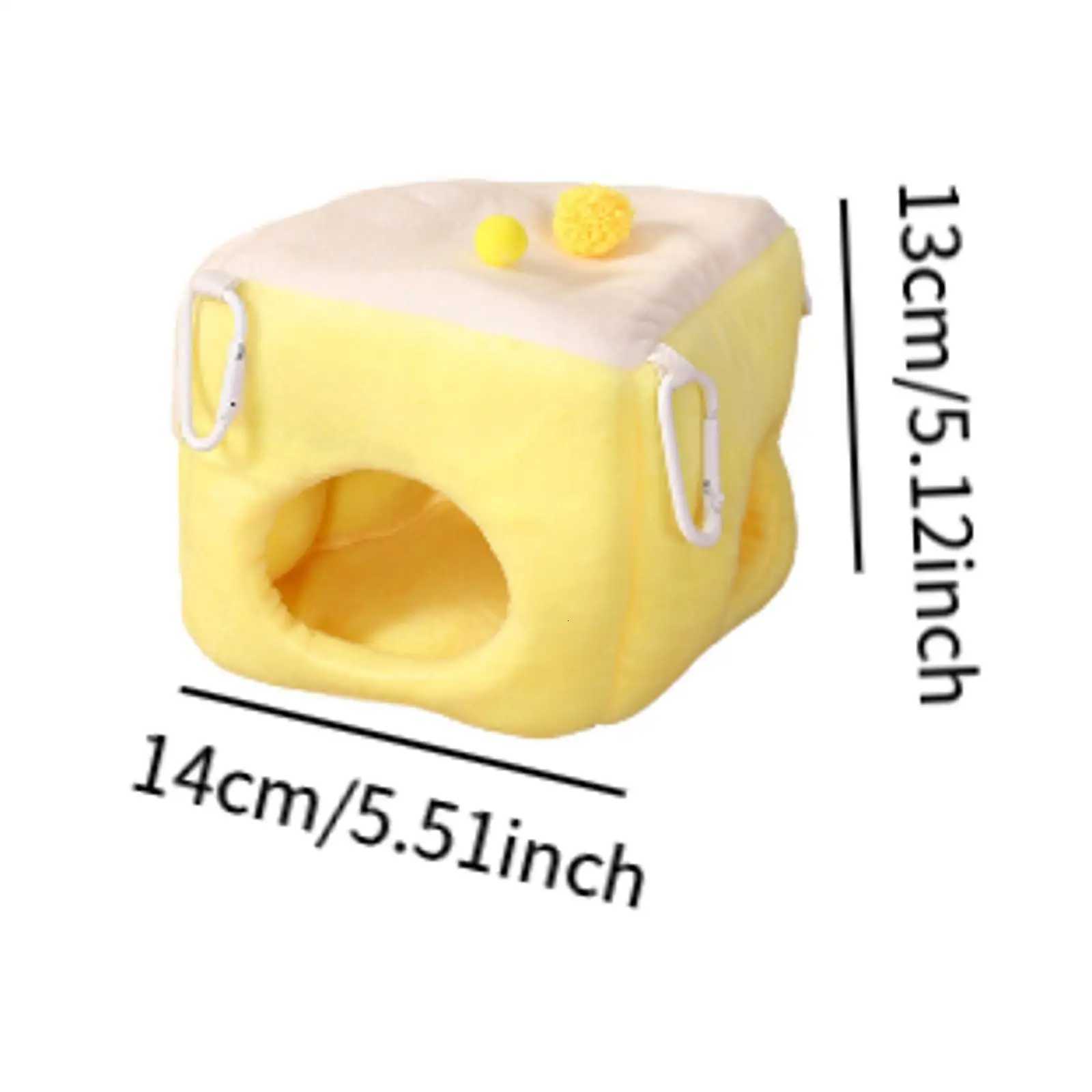 Hamster Bed House Comfortable Winter Guinea Pig Warm Nest Small Animals Cave Bed for Dwarf Sugar Glider Rat Supplies M251206