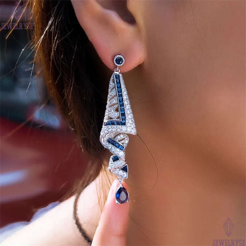 charm assel damond earring designer for woman pary 18k gold green pink AAA cubic Zirconia souh american womens wedding engagemen dangle earrings jewel