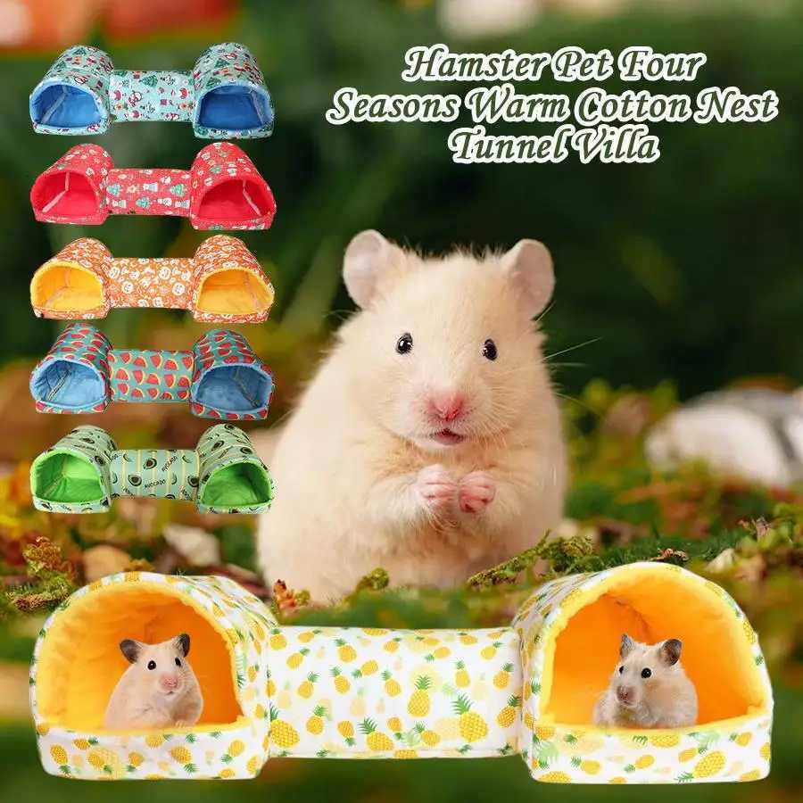 Washable Hamster House Cave Hideout for Dwarf Rabbit Bunny Ferret Chinchilla Hedgehog - Guinea Pig Bed Cage Nest N9B0 M251206