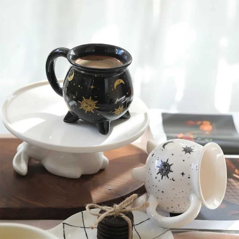 1pc Sun and Moon Coffee Mug Witch Brew Shaped Ceramic Coffee Cup Water Cups Ideal for Halloween Easter and Party Drinkware Gifts M251206 - view 6