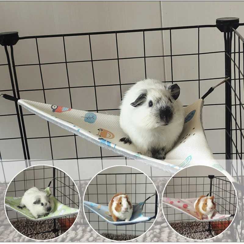 Summer Cooling Hamster Triangle Hammock Hanging Beds Rattan Mat for Small Animal Chinchillas Sugar Glider Squirrel Pets Supplies M251206