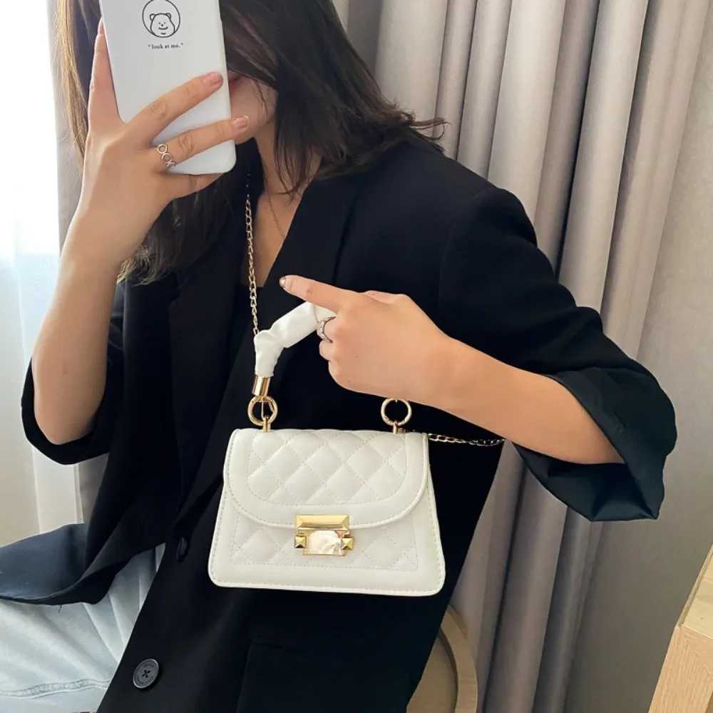 Women PU Leather Shoulder Bags Small Messenger Designer Female 2024 New Fashion Chain Rhomboid Crossbody Bag Ladies Mini HandbagT251206