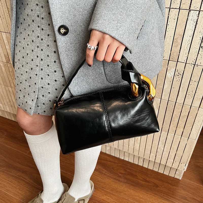 2025 Winter New Vintage Matte Boston Pillow Bag Niche Design Versatile Shoulder Crossbody Bag for Women 6022TLHT251205
